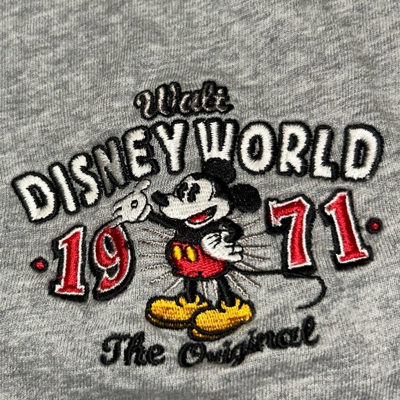 Disney Parks Gym Mickey Mouse Shorts Adult Medium Gray Disney World 100% Cotton - Picture 7 of 10